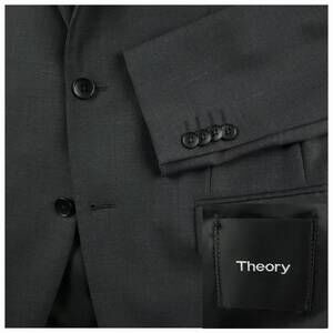 Theory Blazer Sport Coat Mens 38S XYLO Wool Modern Gentleman Charcoal Gray